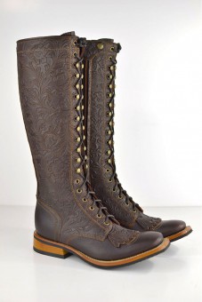 Secchiari Winter Boots May flowers dark brown 